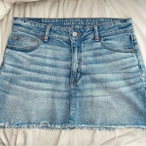 American Eagle Outfitters Light Blue Denim Mini Skirt